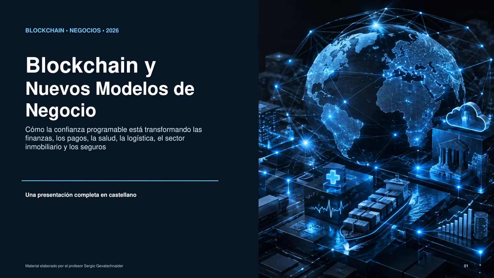Diapositiva 1 de 26: Blockchain y nuevos modelos de negocio